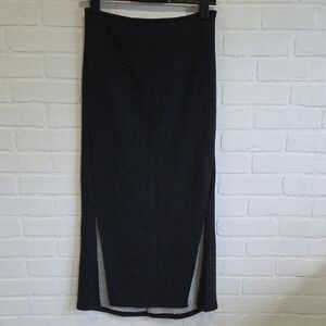 Free People Black Pencil Skirt